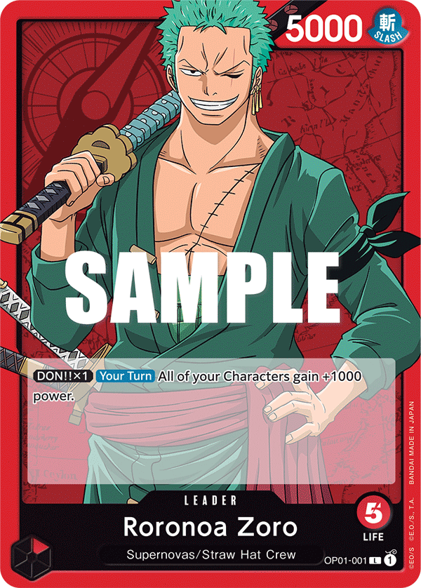 Roronoa Zoro One Piece card