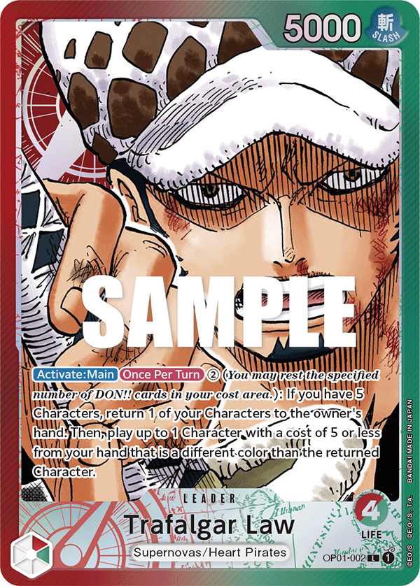 Trafalgar Law One Piece card