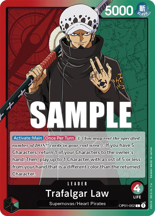 Trafalgar Law One Piece card
