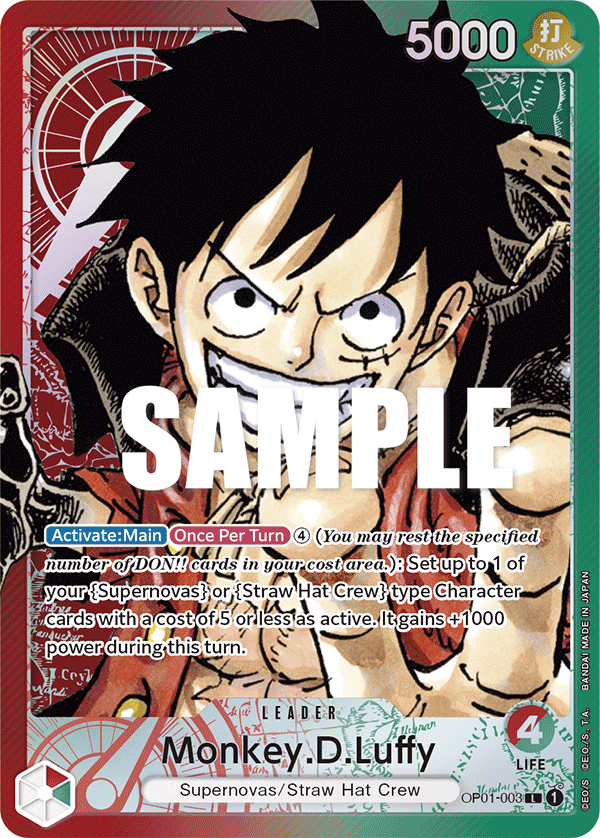 Monkey.D.Luffy One Piece card