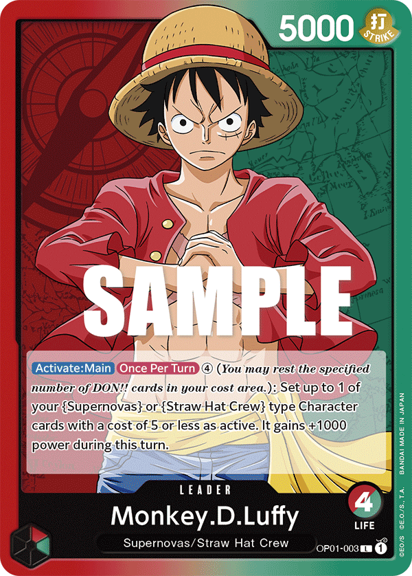 Monkey.D.Luffy One Piece card