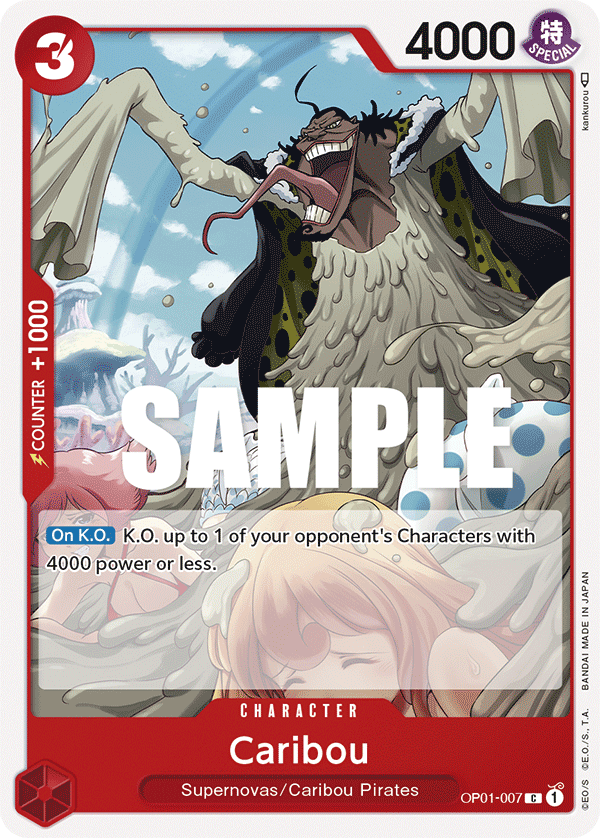 Caribou One Piece card