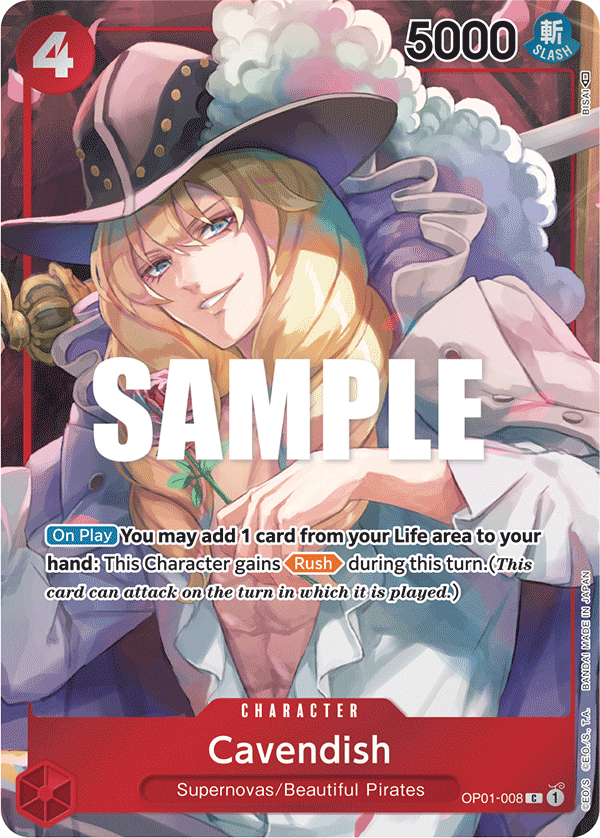 Cavendish One Piece card