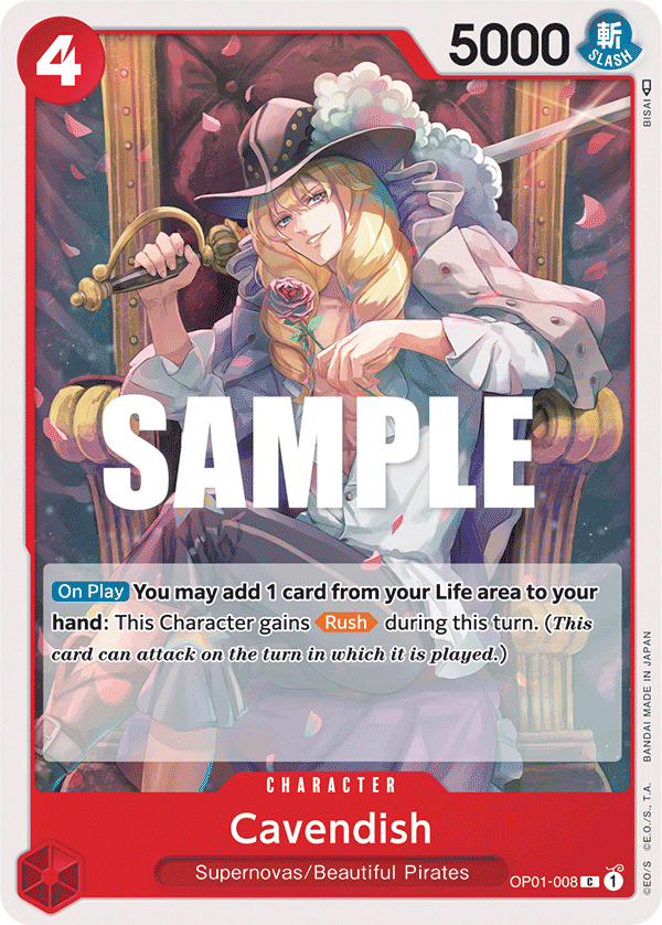 Cavendish One Piece card