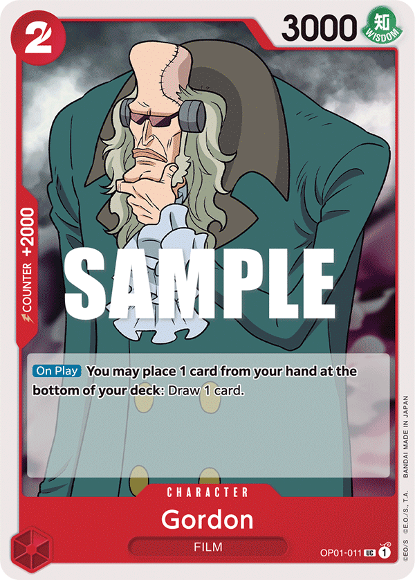 Gordon One Piece card