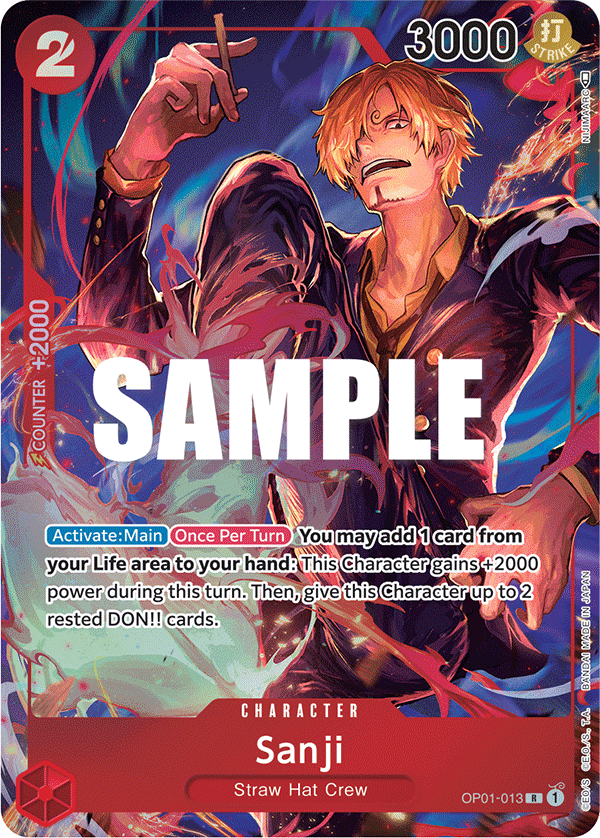 Sanji One Piece card