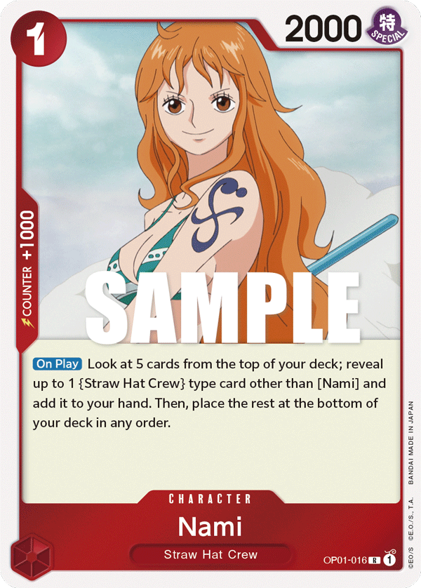Nami One Piece card