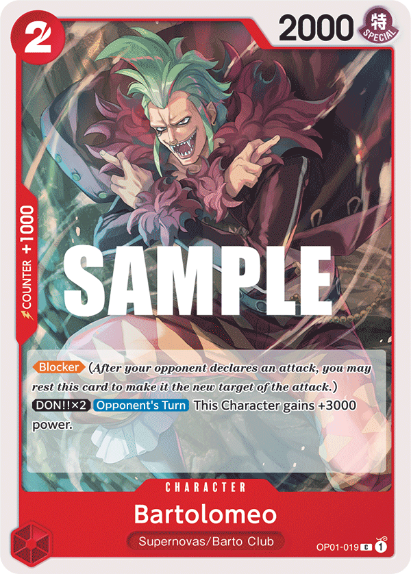 Bartolomeo One Piece card