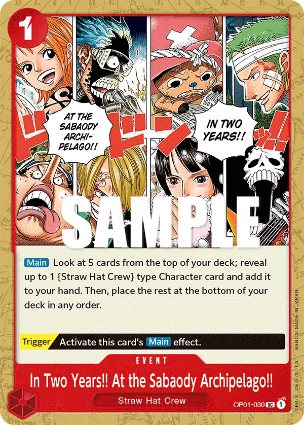 In Two Years!! At the Sabaody Archipelago!! One Piece card