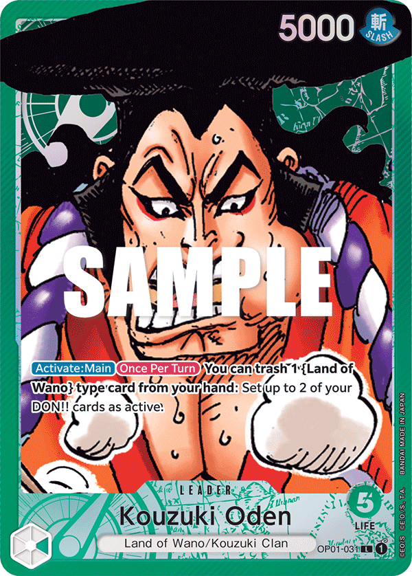 Kouzuki Oden One Piece card