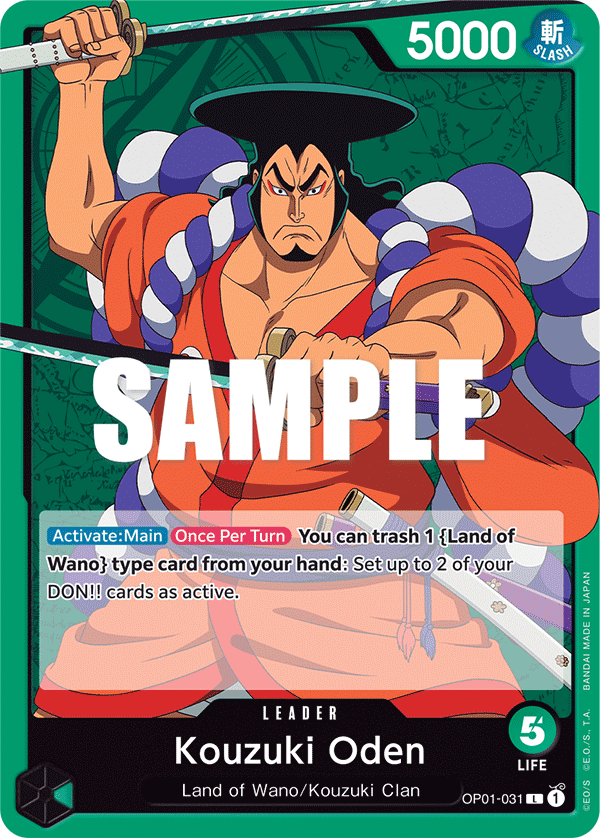 Kouzuki Oden One Piece card