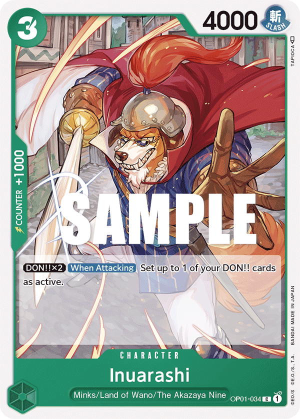Inuarashi One Piece card