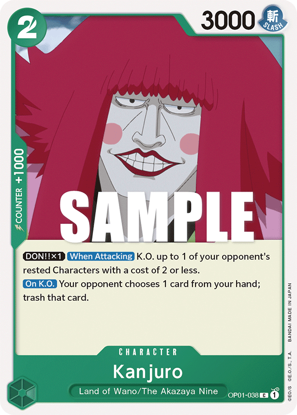 Kanjuro One Piece card