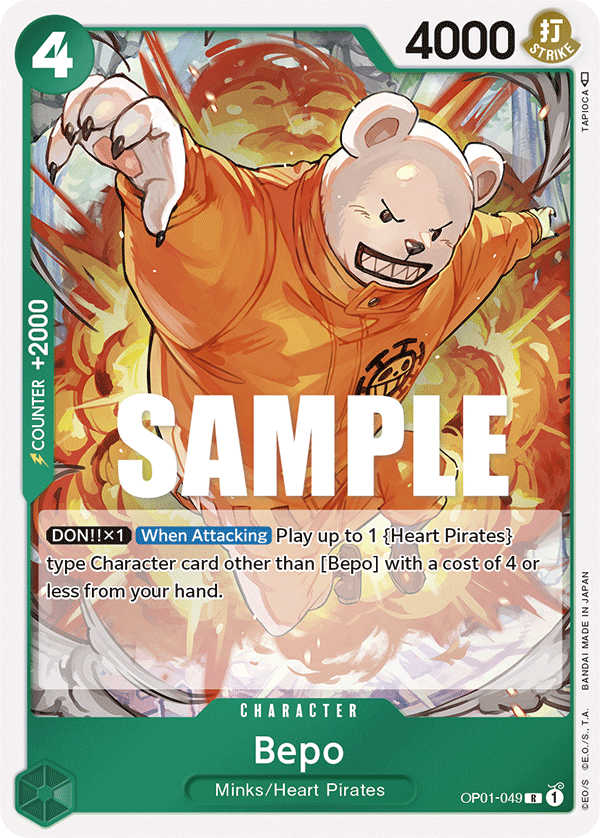 Bepo One Piece card