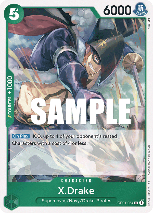 X.Drake One Piece card