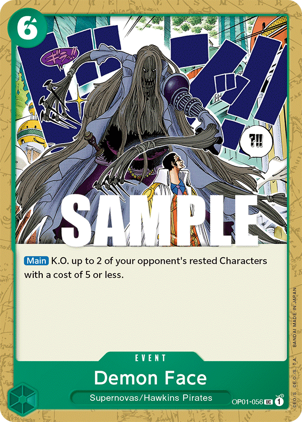 Demon Face One Piece card