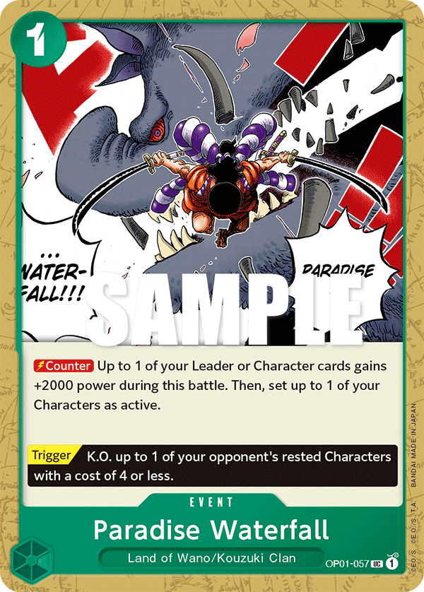 Paradise Waterfall One Piece card