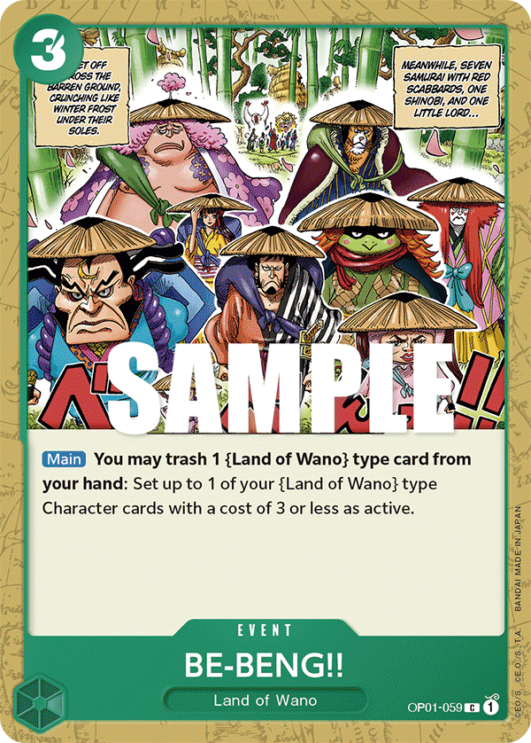 BE-BENG!! One Piece card