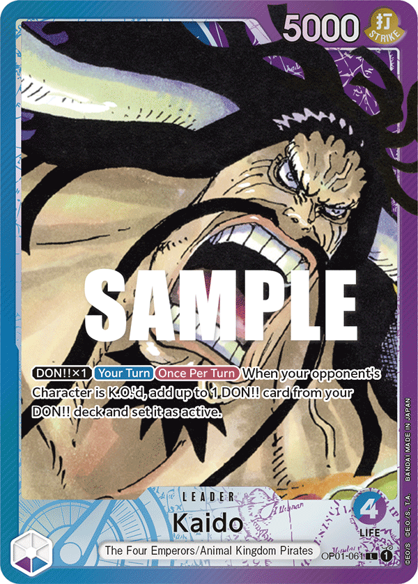 Kaido One Piece card