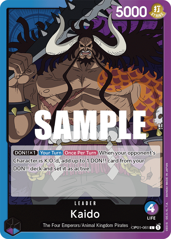 Kaido One Piece card