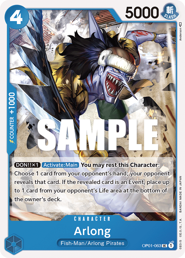 Arlong One Piece card