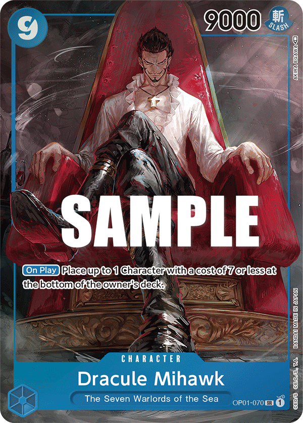 Dracule Mihawk One Piece card