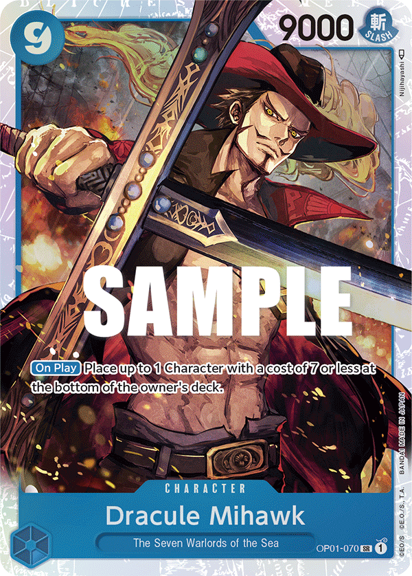Dracule Mihawk One Piece card