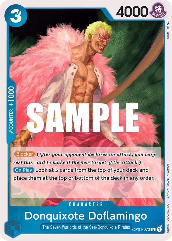 Donquixote Doflamingo One Piece card