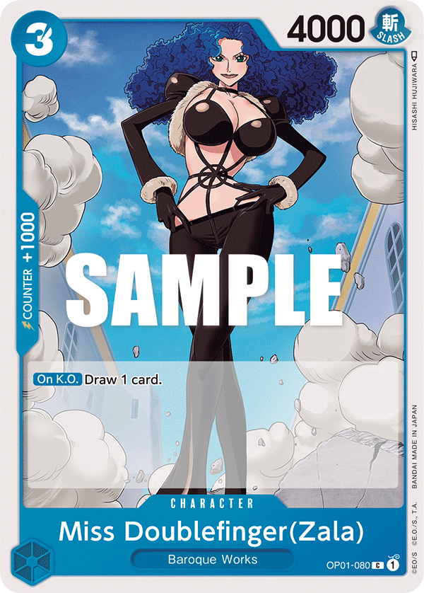 Miss Doublefinger(Zala) One Piece card