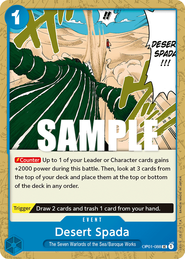 Desert Spada One Piece card
