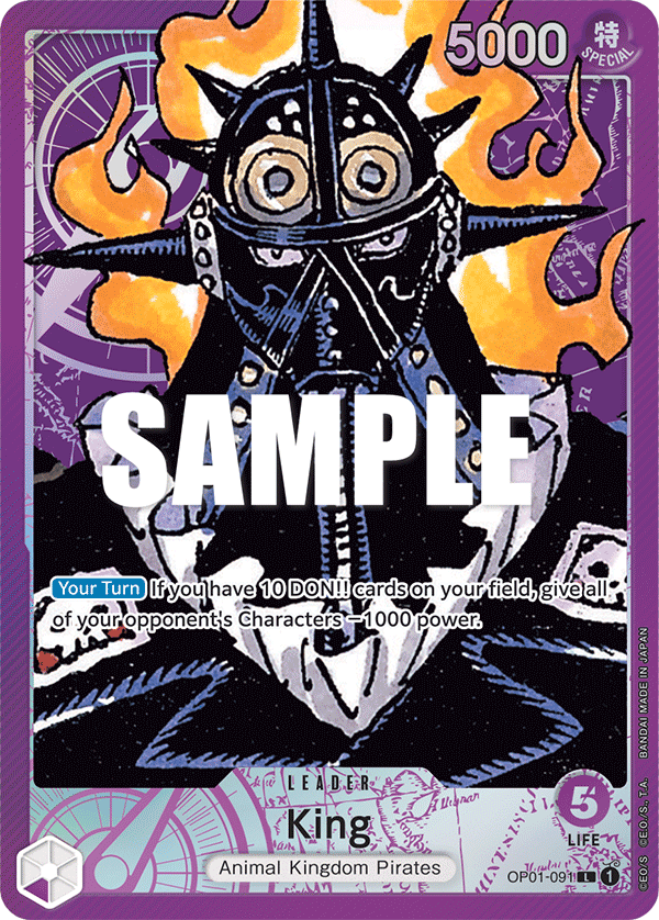King One Piece card