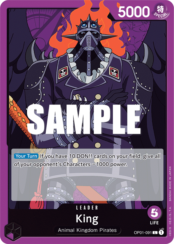 King One Piece card