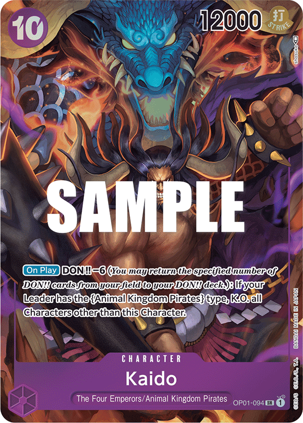 Kaido One Piece card