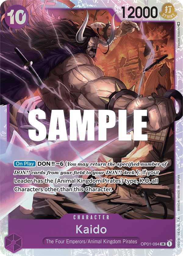 Kaido One Piece card