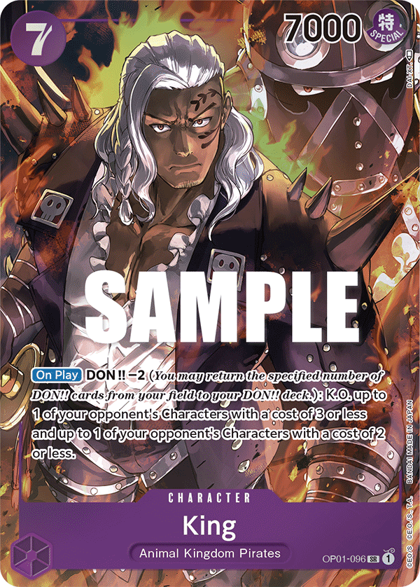 King One Piece card