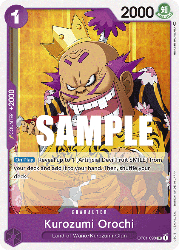 Kurozumi Orochi One Piece card