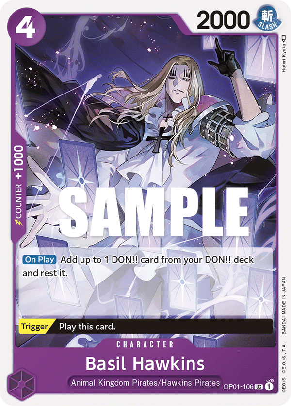 Basil Hawkins One Piece card