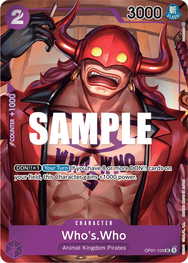 Who's.Who One Piece card