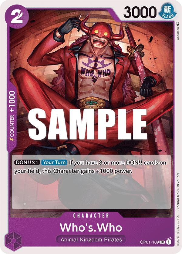 Who's.Who One Piece card