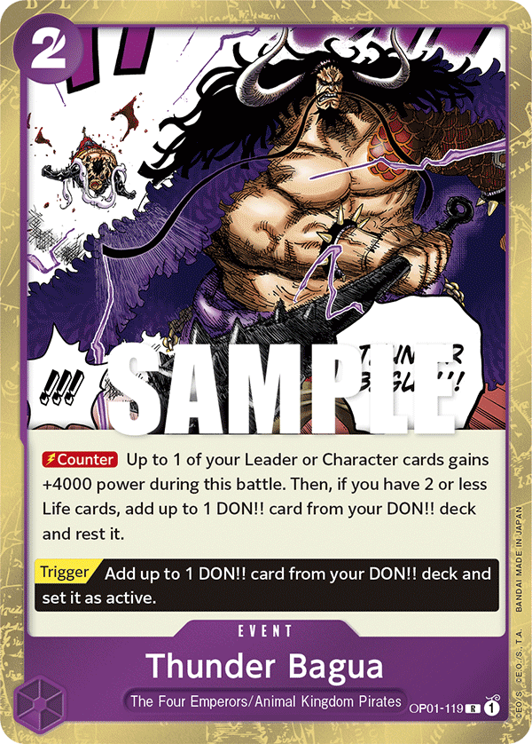 Thunder Bagua One Piece card