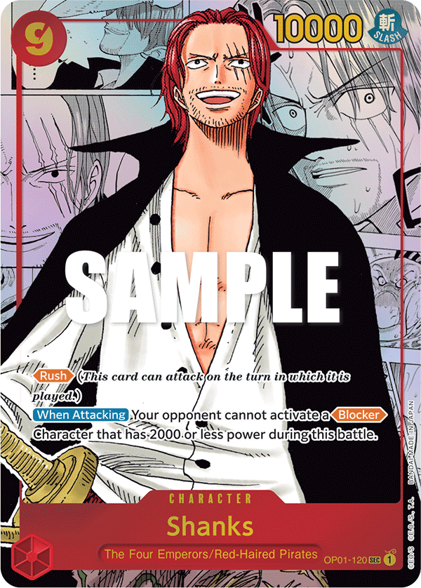 Shanks One Piece card