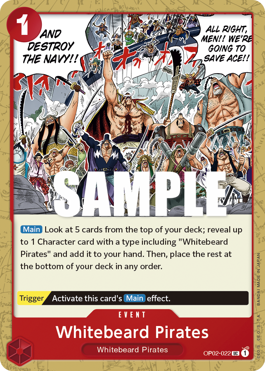 Whitebeard Pirates One Piece card
