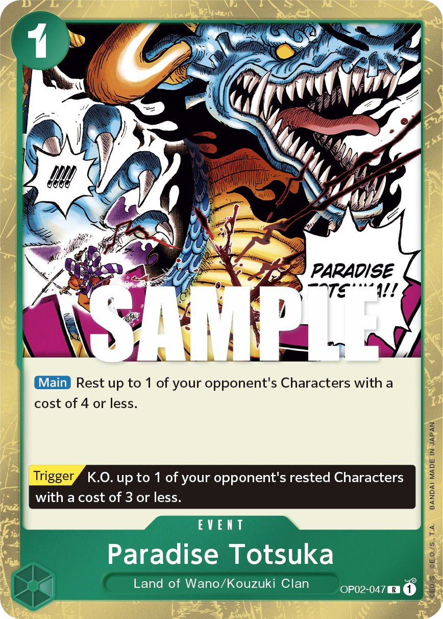 Paradise Totsuka One Piece card