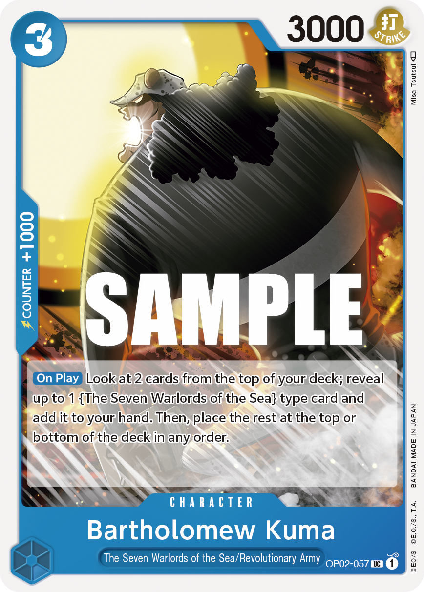 Bartholomew Kuma One Piece card