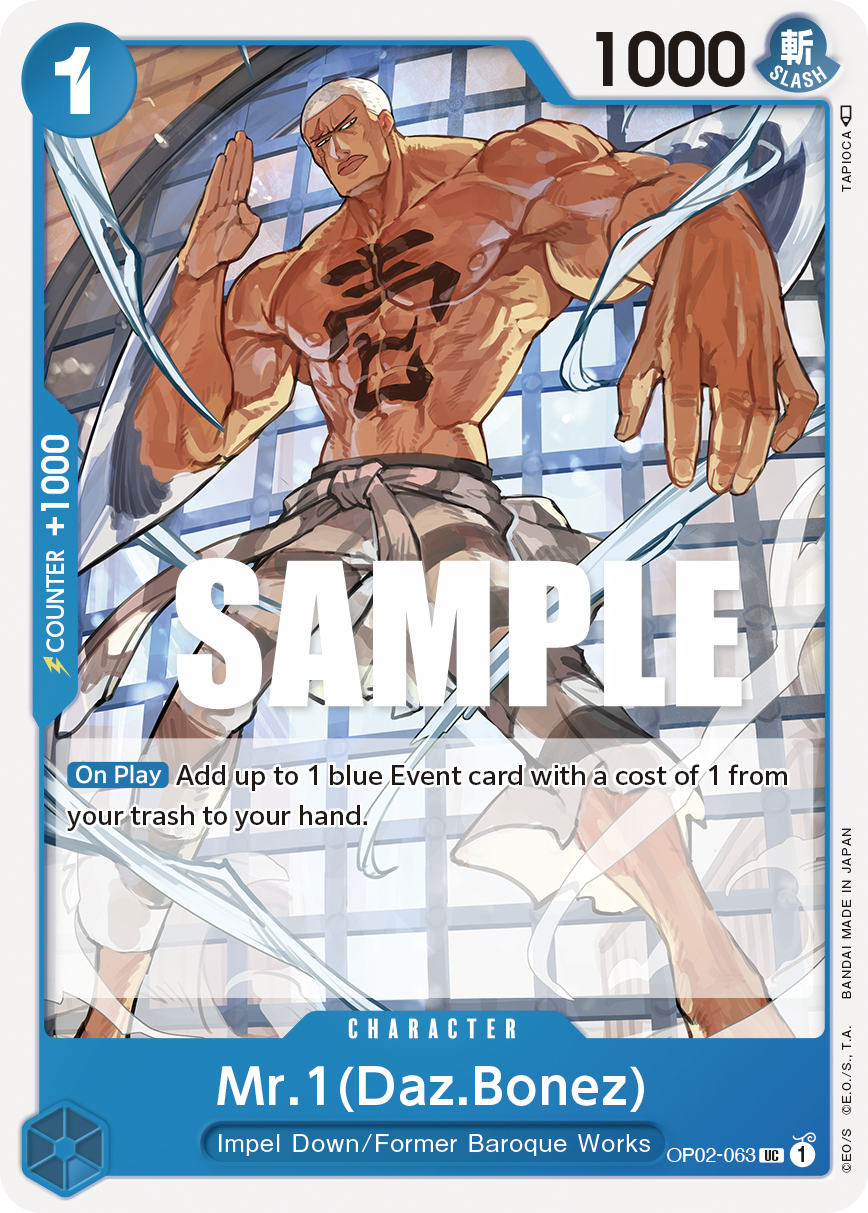 Mr.1(Daz.Bonez) One Piece card