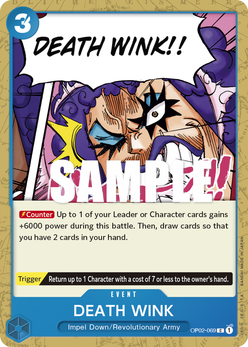 DEATH WINK One Piece card