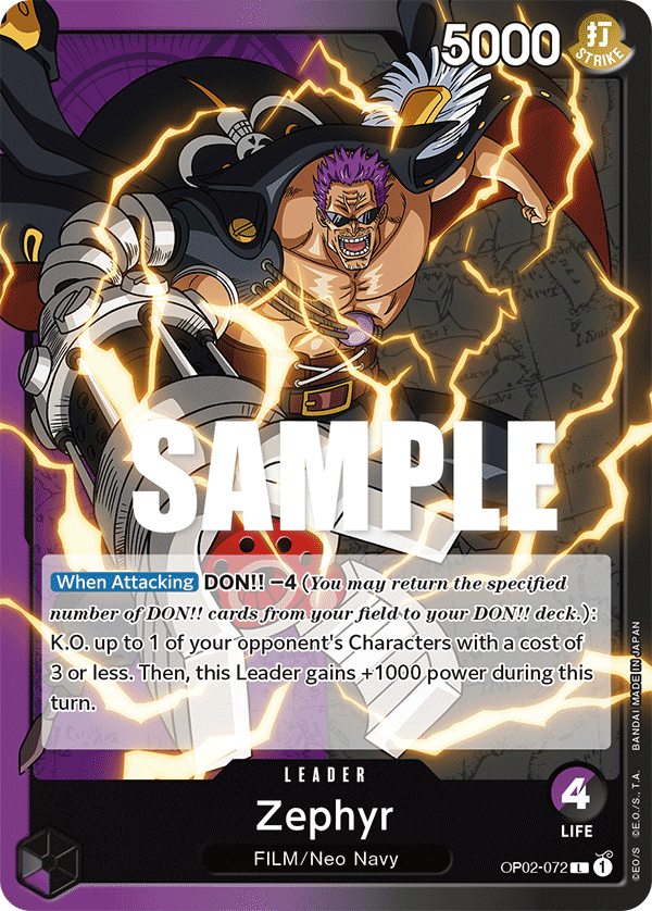 Zephyr One Piece card