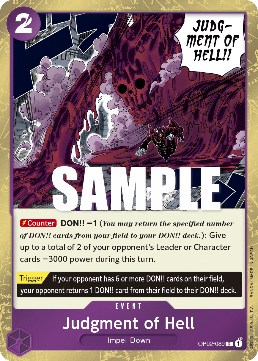 Judgment of Hell One Piece card