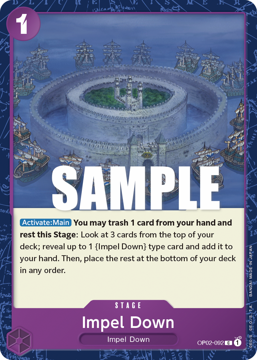 Impel Down One Piece card