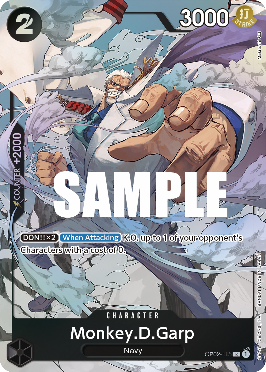 Monkey.D.Garp One Piece card